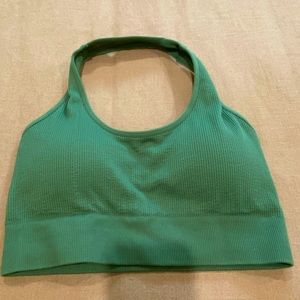 NVGTN Limitless Ribbed Seamless Halter Bra in Meadow